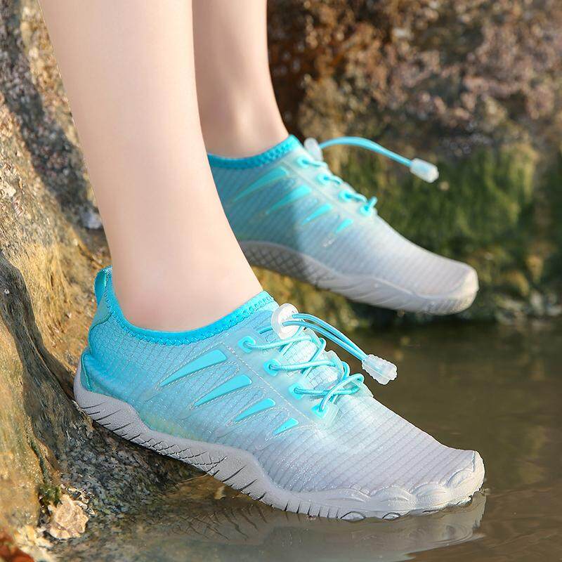 Quick Dry Summer Aqua Shoes Men Women Breathable Water Sports Shoes Unisex Light Non Slip Wading Sneakers For Hiking Fishing