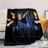 Coperta in Flanella con Stampa di Johnny Bravo, Alta qualità, Confortevole per Tutte le Stagioni, Arredamento per la Casa, Calore e Comfort