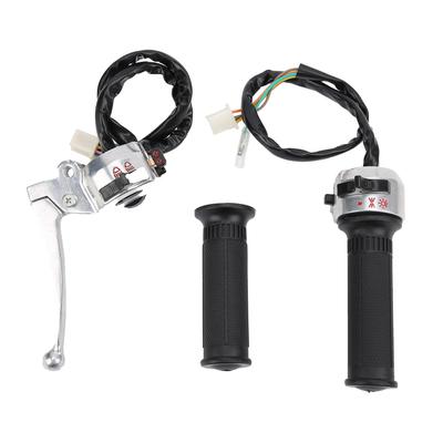 Aluminum Alloy Throttle Grip Assembly, Brake Lever Handlebar for Monkey Z50 50, Z50J Bike,
