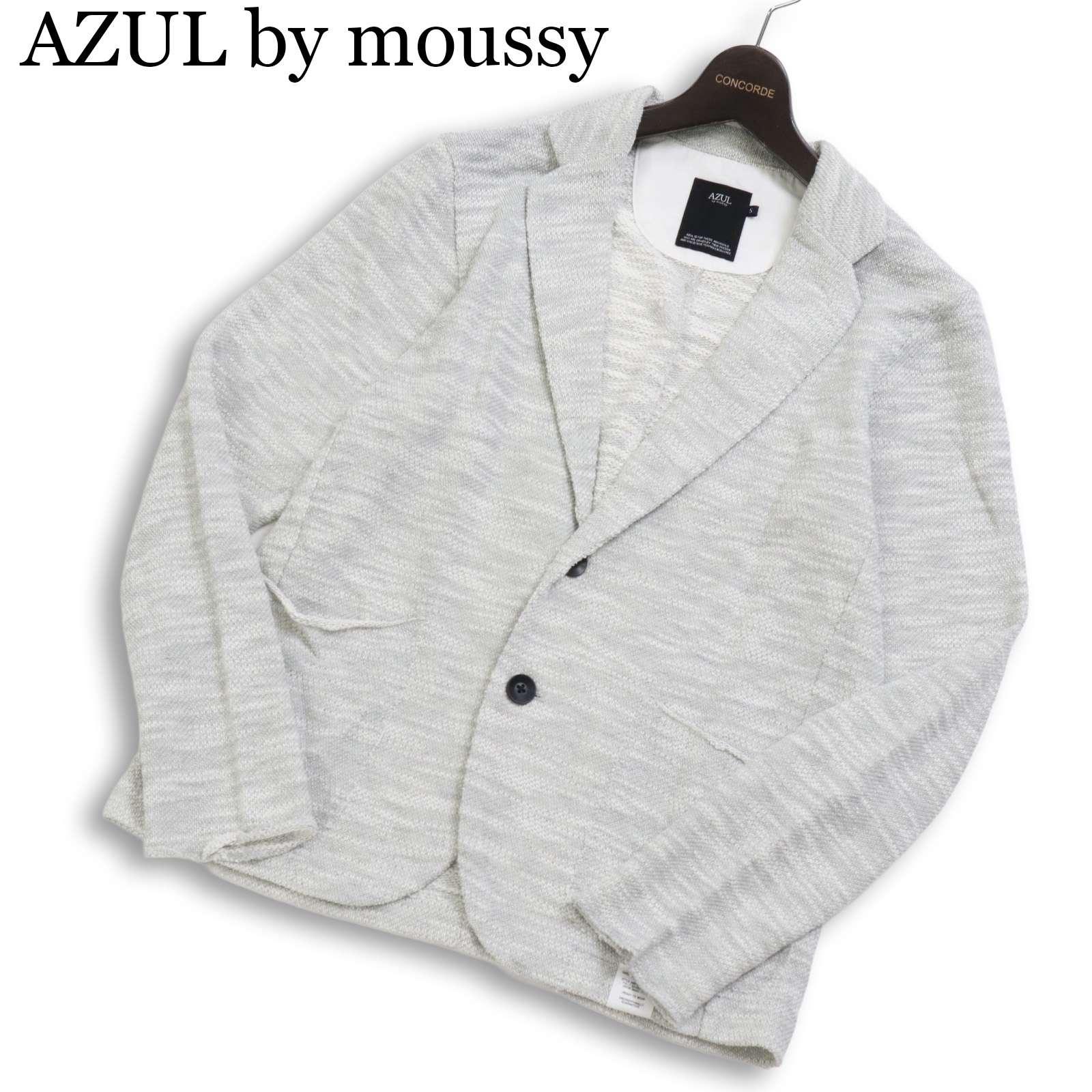 AZUL by moussy Spring/Summer Melange Unconquered Cut Tailored Jacket Blazer Sz.S Men s Gray