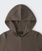 MUSINSA STANDARD WOMAN Women'S Ribbed Slim Hooded Knit Zip-Up [Taupe]