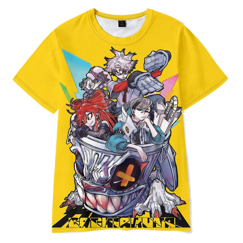 7 Colors New Summer Women Men's Short Sleeve GACHIAKUTA Cartoon Tshirts Fitness Clothing New Men Tee Shirt Cosplay T-Shirts