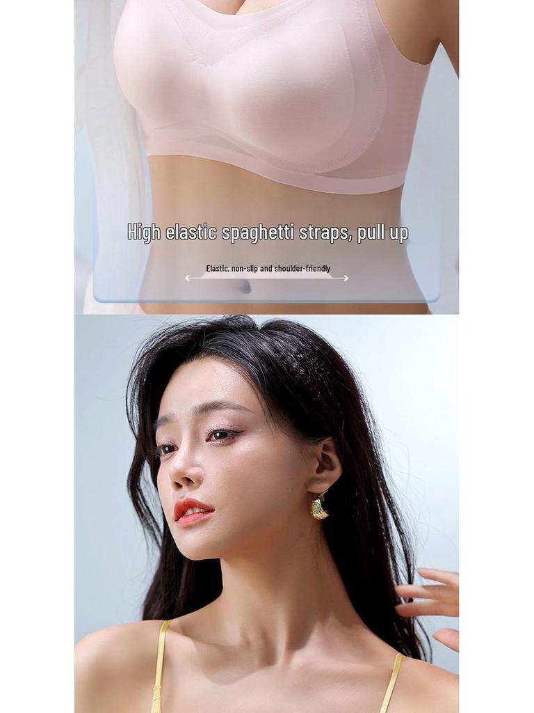 Bezešvá zeštíhlující bandeau podprsenka pro všechny velikosti: Zvětšování malých a zmenšování velkých prsou