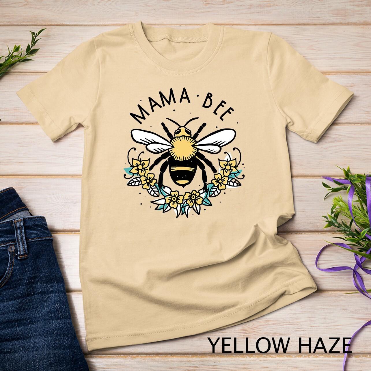 Womens Mama Bee Honey Beekeeper T-Shirt Mens Womens Tees Top Unisex T-Shirt Mens Womens Tees Top S