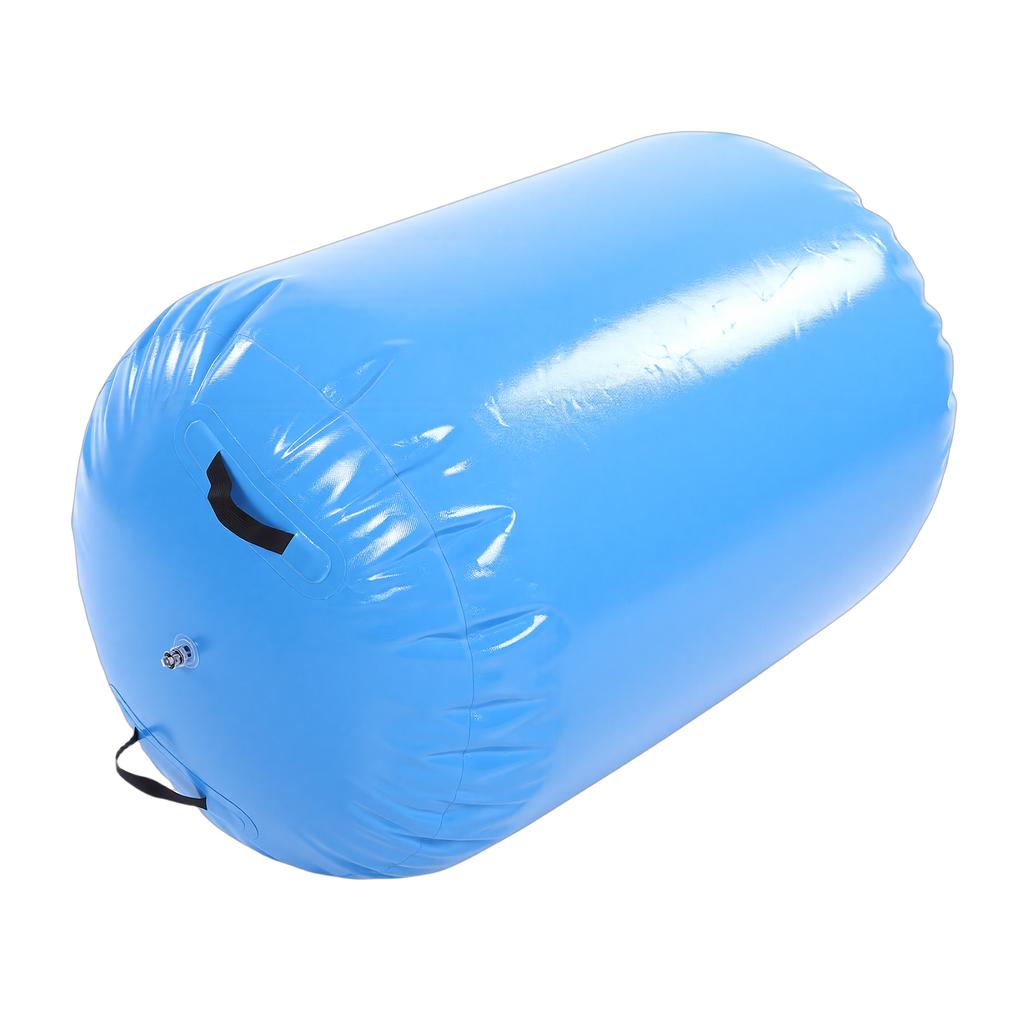 Gymnastik Luftrolle 0,7x0,9m PVC Aufblasbare Tumblingrolle mit Handpumpe für das Training Blau