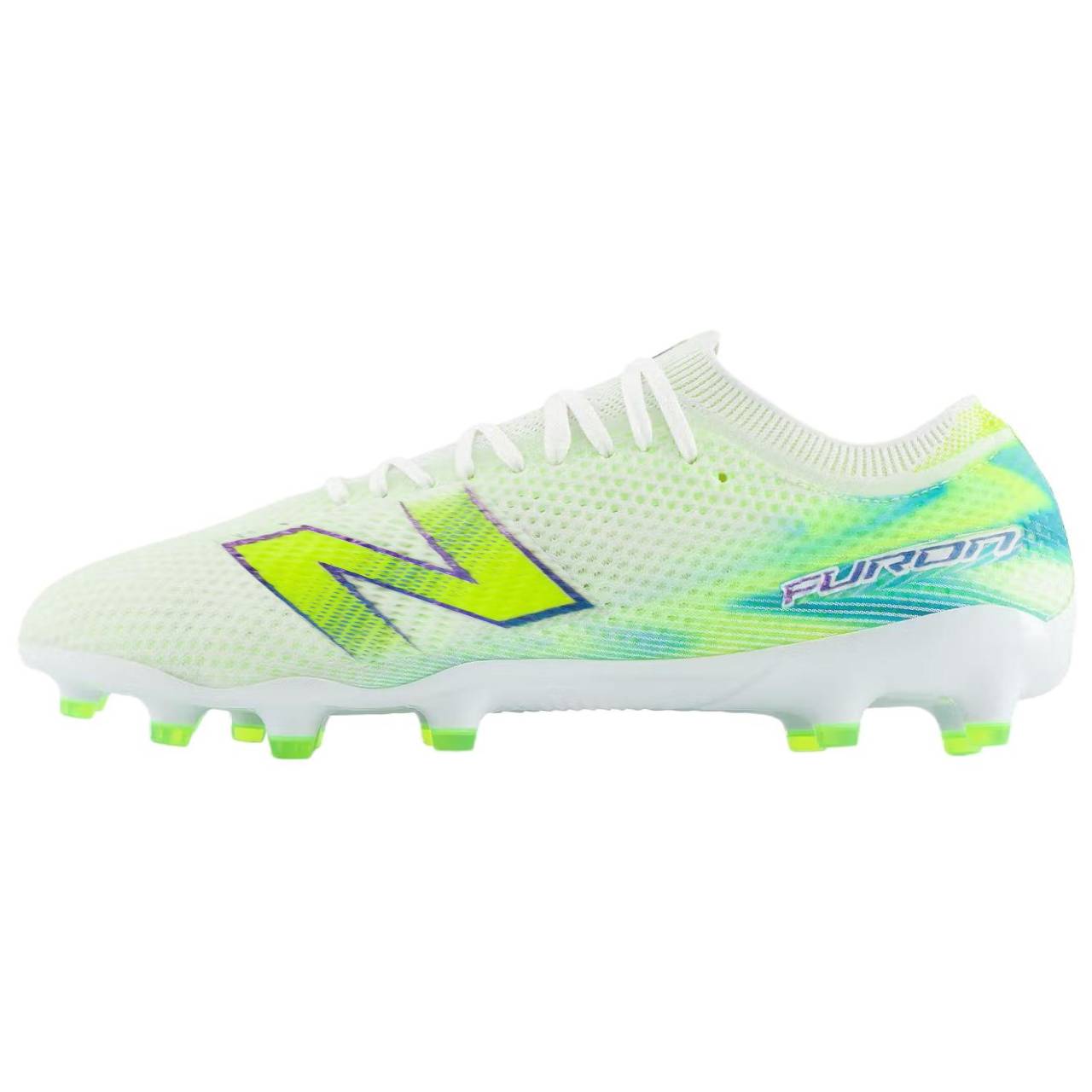 New Balance Soccer Shoes Unisex White Green 40
