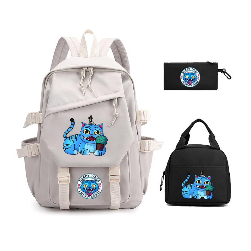 Demon Hunter Girl Group has the same peripheral cartoon printing children's backpack lightweight primary and secondary school schoolbag