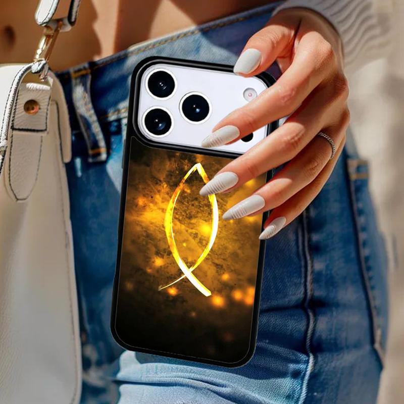 

Christian Symbol Phone Case For iPhone 17 Air 14 15 13 12 Max Cover For Apple 14 15 16 16e 11 Pro Max Plus Coque iPhone 12or12pro