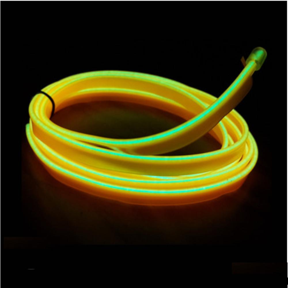 LED dekorativní lampa do interiéru auta 5M EL kabeláž Neonový pásek pro auto DIY Flexibilní okolní světlo USB Party Atmosphere Diode