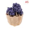 1:12 Mini Simulation Artificial Fruits Vegetables Doll House Furniture Decor Bamboo Basket Miniature Accessory For Children Kids
