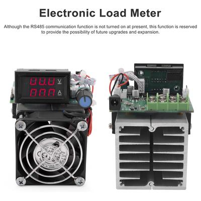 Carga Eletrônica Atualizada de 100W Medidor 1 100V Tensão de Entrada Display LED com Bloqueio de Alimentação Corrente Display Temperatura