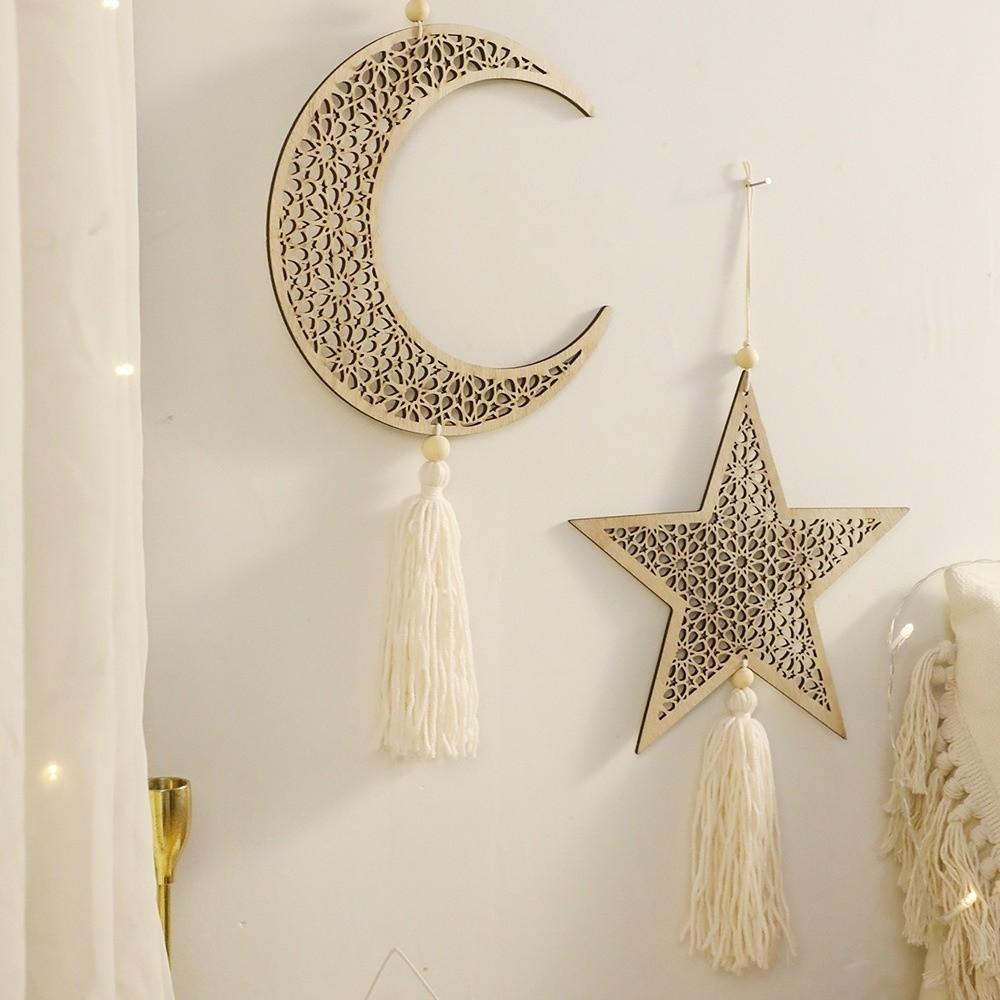 Hollowed-out Ramadan Hanging Ornaments Handmade Eid Mubarak Muslim Decor  Home Decoration