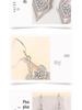 Elegant Zircon Diamond Water Cube Earrings for Women
