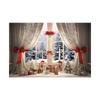 Indoor Window Sill Winter Snow Scene Children Shooting Background Cloth Background Wall Decoration Photo Cloth