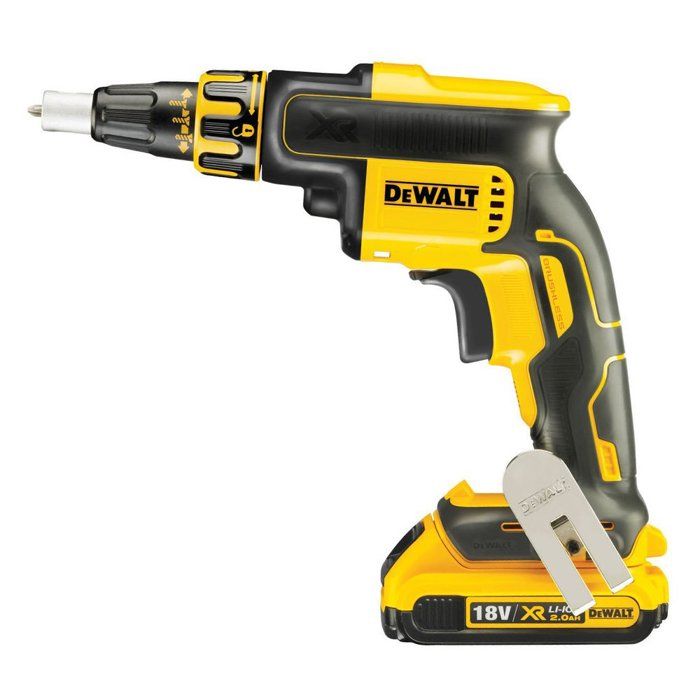 Visseuse plaques de plâtre 18V 2Ah Li-ion Moteur Brushless DEWALT DCF620D2