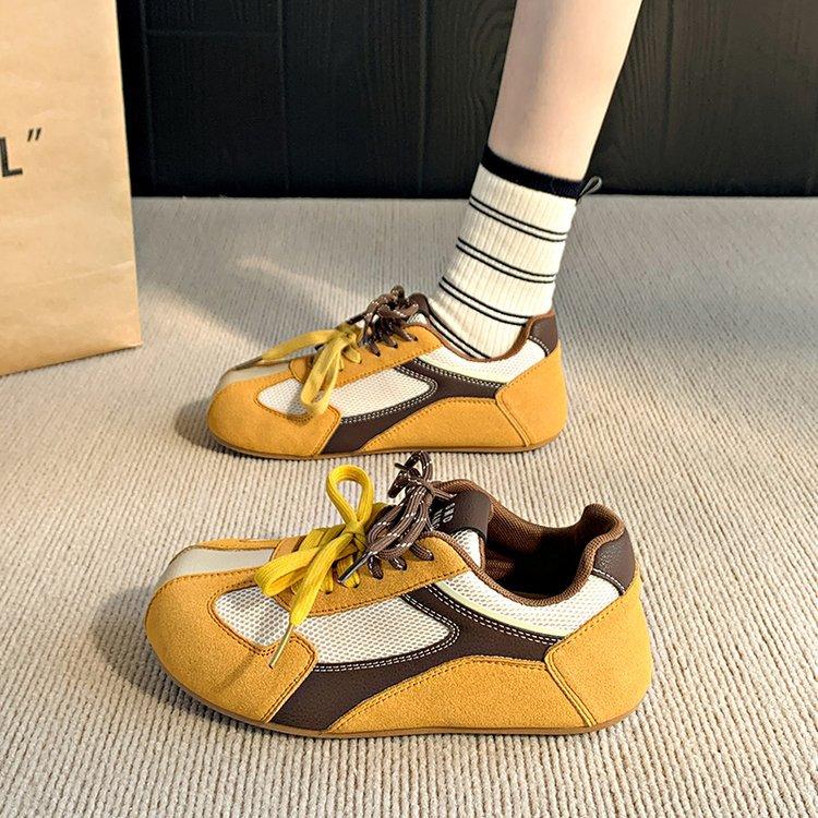 

[Youshilai] Retro German training shoes for women 2025 spring new inner height-increasing board shoes sports Forrest Gump shoes for women 35