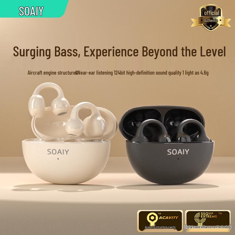 SOAIY GK55 Clip-On Wireless Bluetooth Air Conduction Sports Headphones 2025