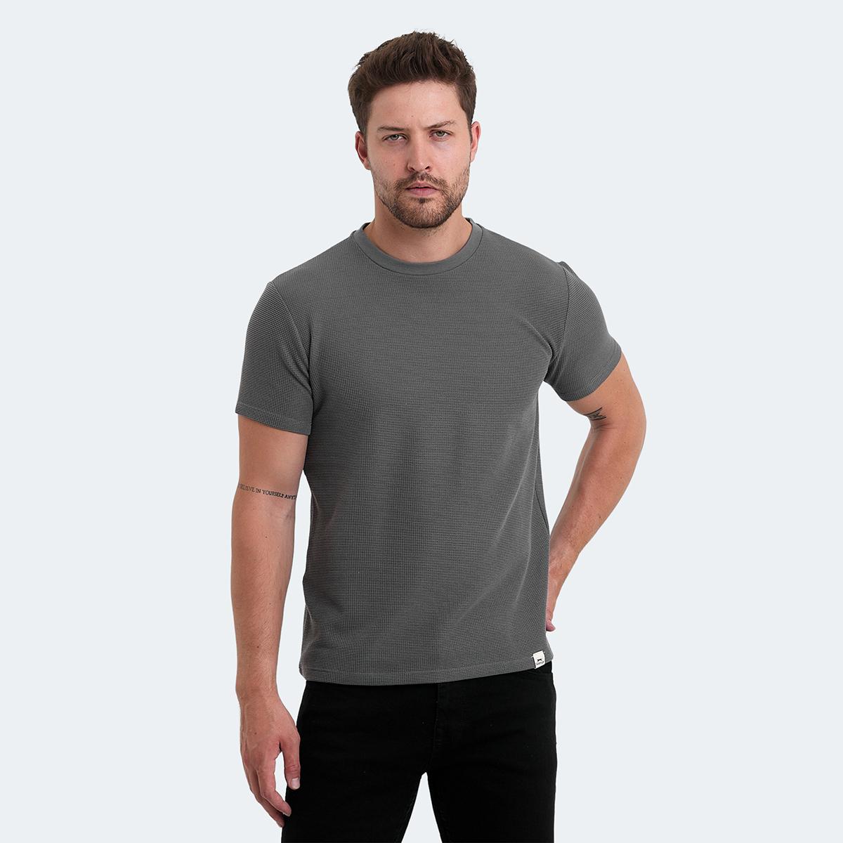 

VELVEL-Dark Grey Men s T-Shirt L темно серый