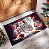 Erling Haaland Printed Crystal Velvet Rug Non‑Slip Crystal Velvet Carpet For Sofa Bedroom Indoor Home Decoration