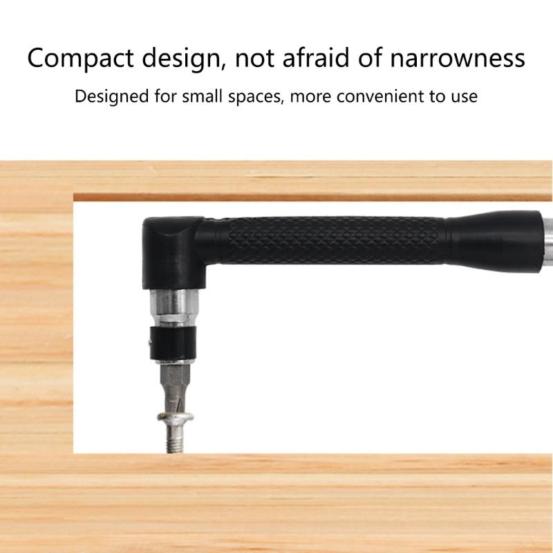 L-shaped Screwdriver Bit Tool Set 1/4 Hex Socket Wrench Hexagonal Screwdriver Bit Double Head Handle 6.35 Wrench
