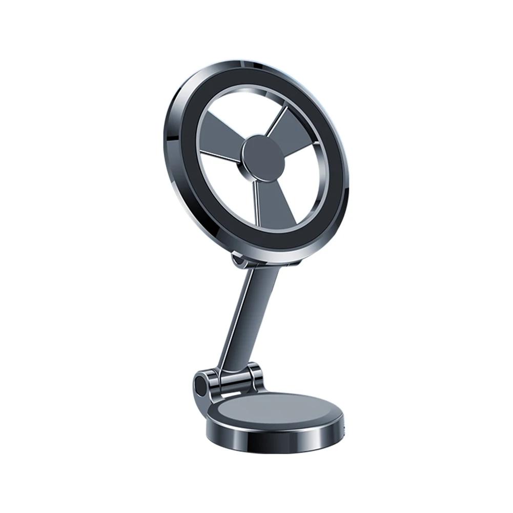 

Магнитный автомобильный держатель для телефона, подставка для смартфона Hands Free, сильная всасывающая подставка для мобильного телефона, телескопическая, металлическая, складная для автомобиля