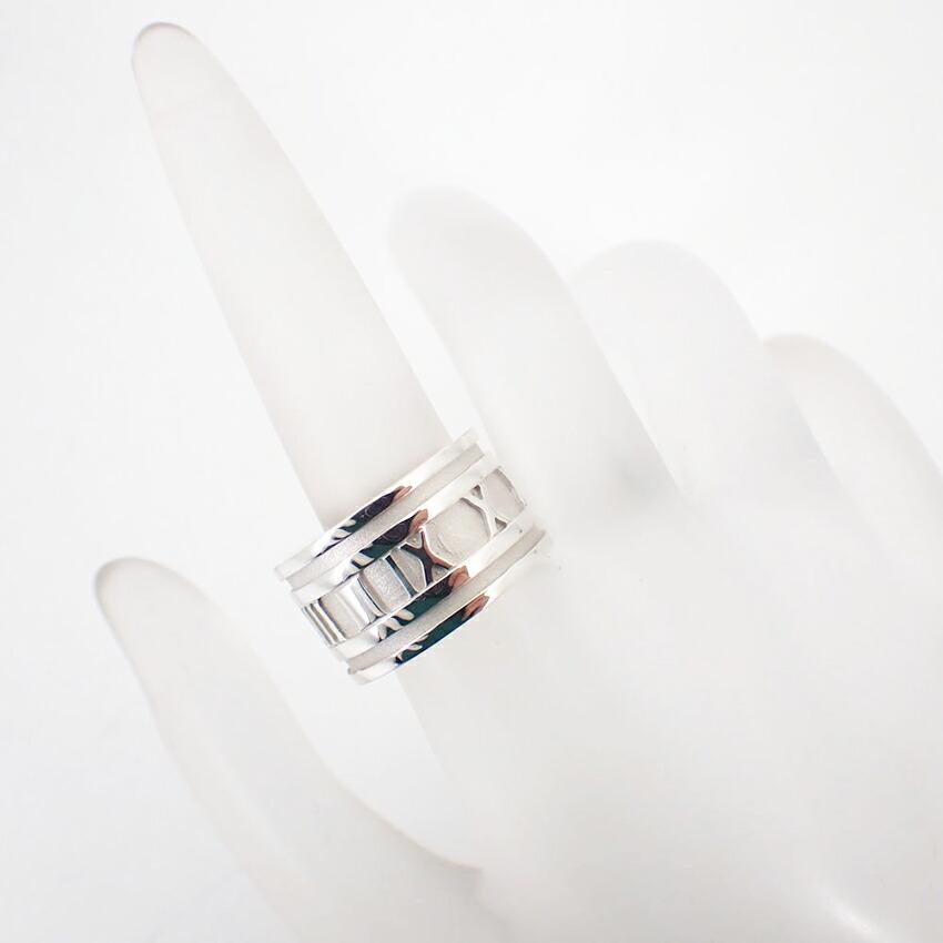 [Pre-owned] TIFFANY / Tiffany / 925 / Atlas / Wide / Ring / Size 17 / J89-8