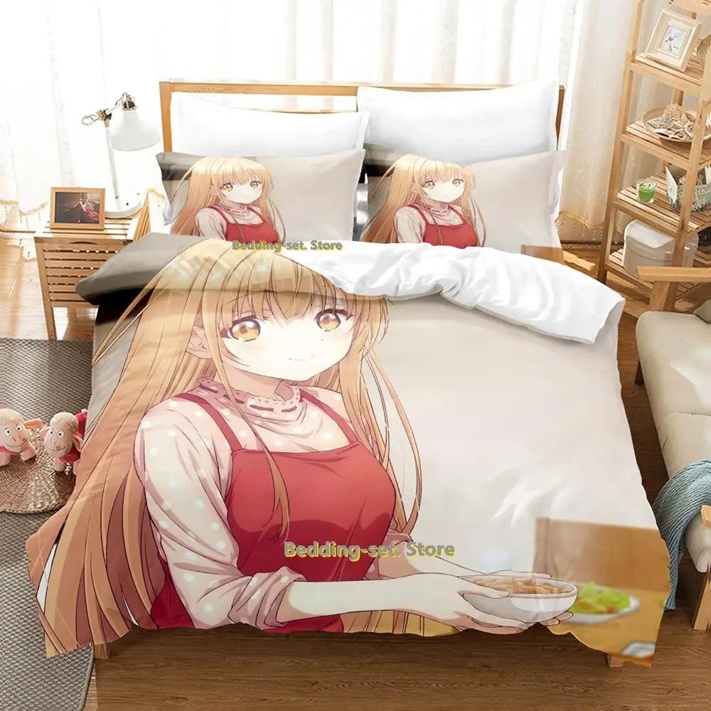The Angel Next Door Spoils Me Rotten 3D Anime Bedding Set Kawaii Girls Duvet Cover Adult Kid Bedroom Decor