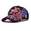 Șapcă de vară pentru femei, șapcă de baseball cu broderie de flori de fluture, șapcă de soare ajustabilă pentru fete, snapback, hip hop