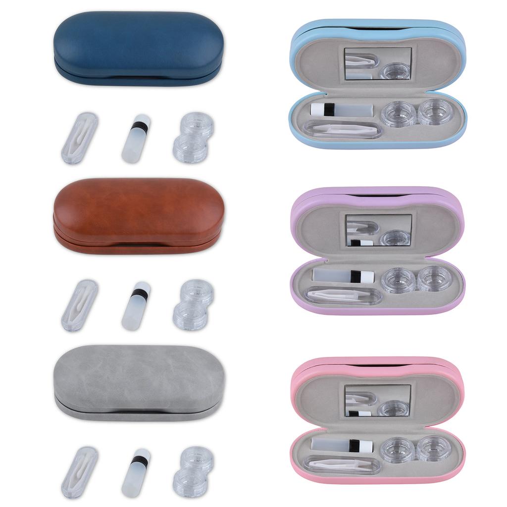 Brillen- und Kontaktlinsen-Etui 2-in-1-Set Haltbarkeit Tägliche Kontaktlinsen-Etuis Organizer für Reisen Outdoor Tägliche Nutzung