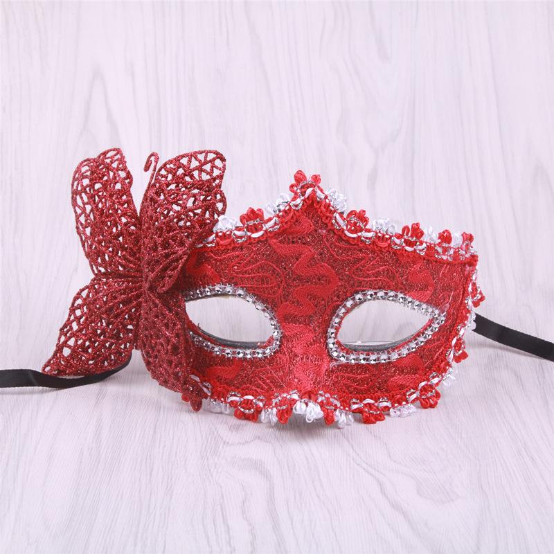 Halloween Costume Mask Vintage Butterfly Halloween Mask Half-Face Masquerade Mask Unique For Theatrical Performance Carnival
