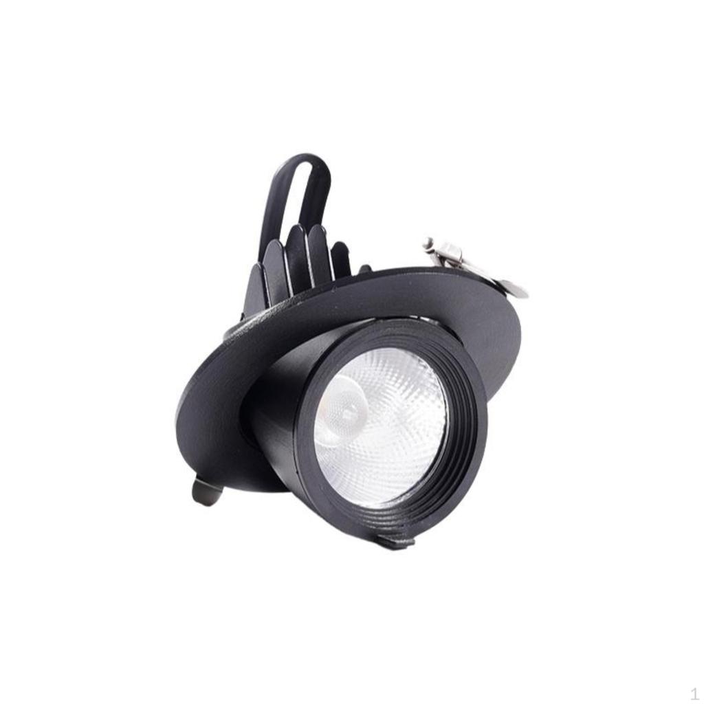 COB Recessed lightemitting diode Ceiling Light, Adjustable AntiGlare Downlight, Commercial Indoor