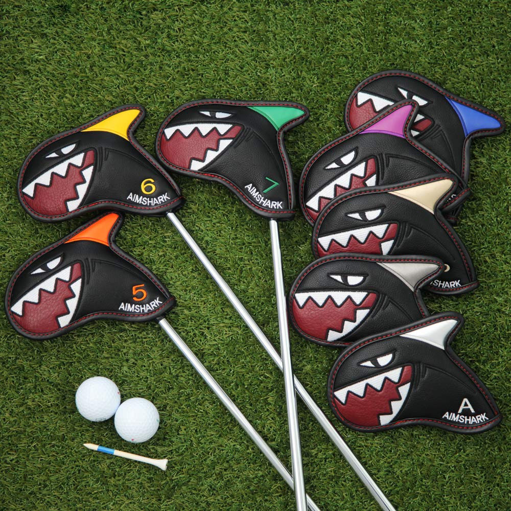 AIMSHARK Golf Iron Covers (9-Piece Set)
