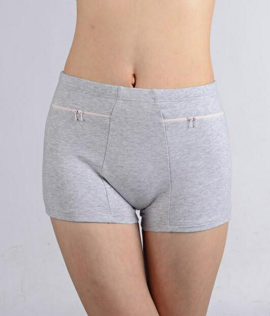 Women's Cotton Safety Shorts with Anti-Theft Pockets