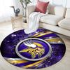 Minnesota Vikings2,Runder Teppich,Teppich für Wohnzimmer Schlafzimmer Sofa Spielzimmer Dekoration,Rutschfeste Bodenmatte