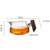 Shengfuyuan Wooden Handle Heat-Resistant Glass Tea Pitcher