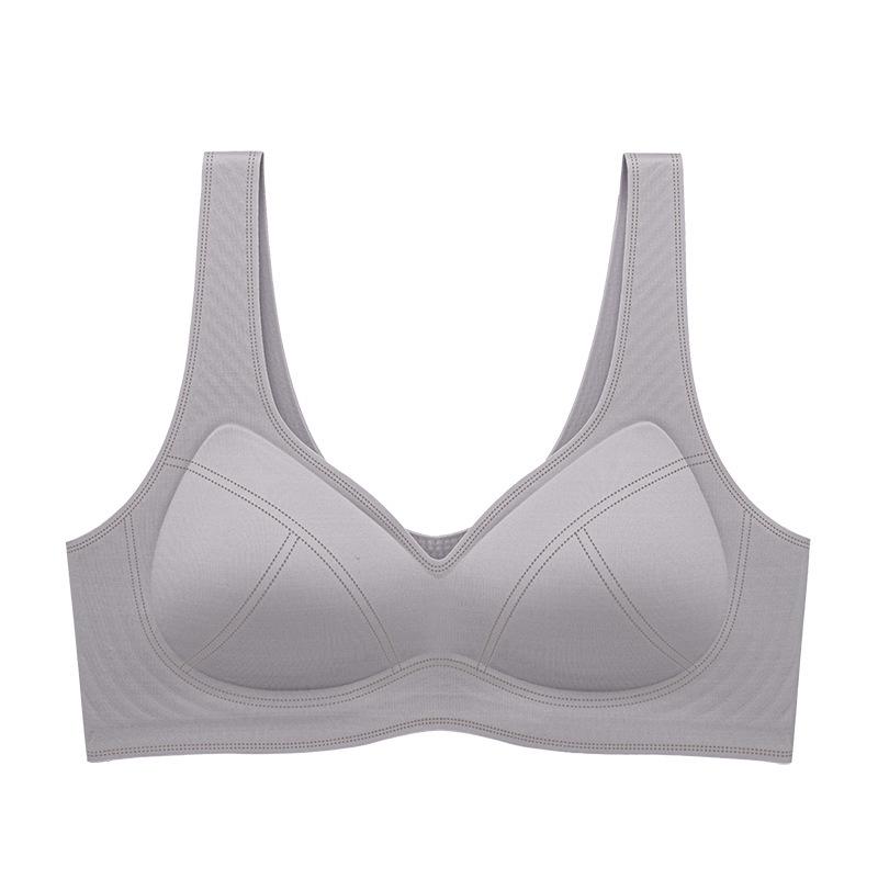 Cloud-Feel Women's Seamless Wireless Bra - Comfortable Medium-Thin Anti-Sag Vest Style with Fixed Cups