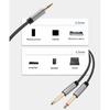 Universally 3.5mm Male To  6.35mm Male Stereo Cable Compatible for Speakers And Mixers Recording Studios Equipment