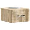 Wall Mounted Nightstand Sonoma Oak 34.5 x 33 x 20 cm