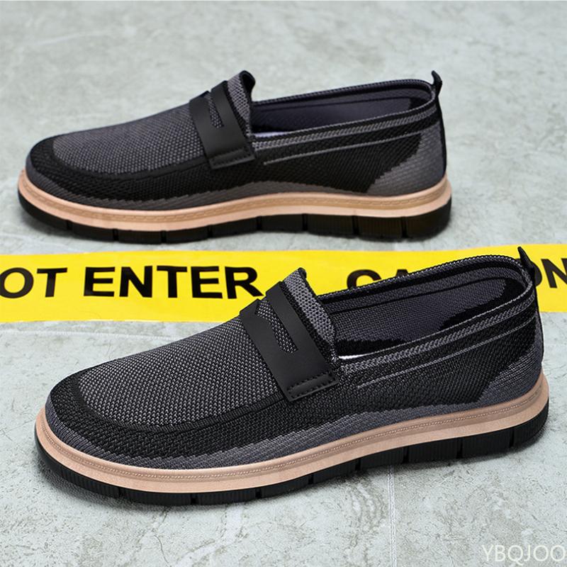 Trendiger Design-Sinn Herrenschuhe Frühling Neu Britischer Stil Lässig Vielseitig Einzelne Schuhe Täglich Atmungsaktiv Zapatos Hombre Sneakers