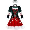Deluxe Velvet Christmas Elf Santa Claus Cosplay Costumes Carnival Party Role Play