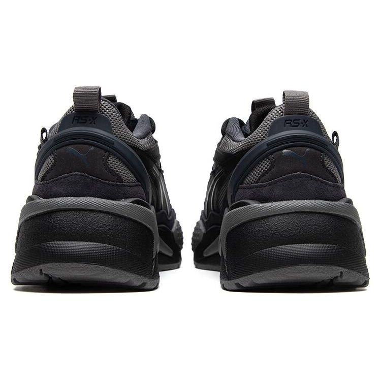 Puma Rs-X Mesh Leather Fabric Cow Split Leather Synthetic Leather Tpu Trendy Comfortable Low-Top Dad Sneakers Unisex sneakers Black 390776-21