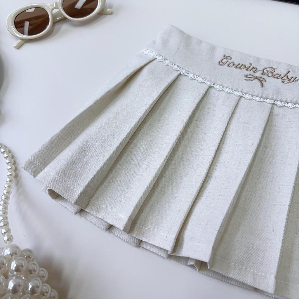 Stylisches & Süßes Sommer-Zweiteiler-Set für Mädchen: Modischer Plisseerock & Oberteil (EXB013)