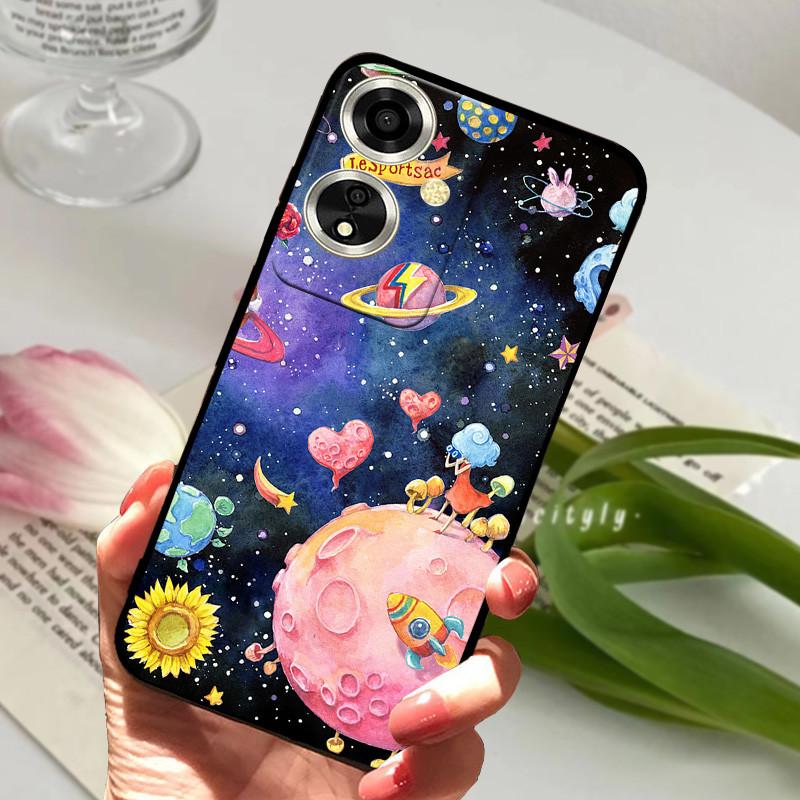 For Oppo A79 5G Case Shockproof Soft TPU Silicone Phone Cover For Oppo A79 5G Funda OppoA79 A 79 5G CPH2553 Capa Cartoon Painted