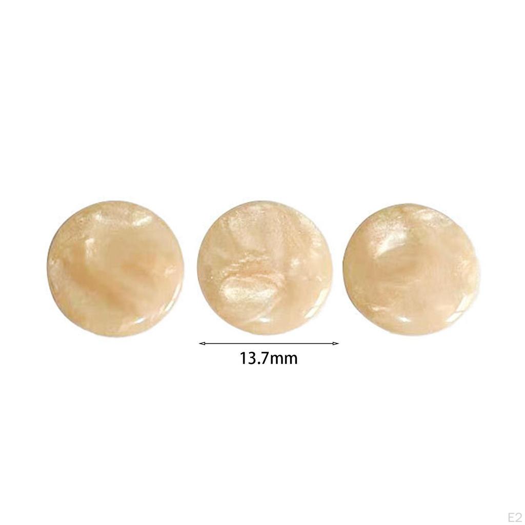 3x Trumpet Valve Caps Press Buttons Shell Brass Maintenance Supplies Replacement
