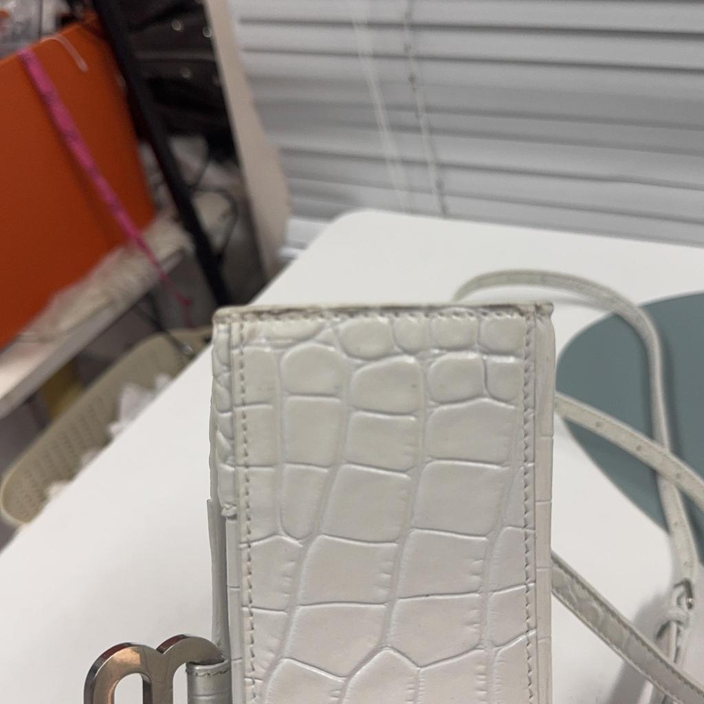 [Pre-Owned] Balenciaga Hourglass XS Top Handle Bag 'White' - Good #UI3OQS