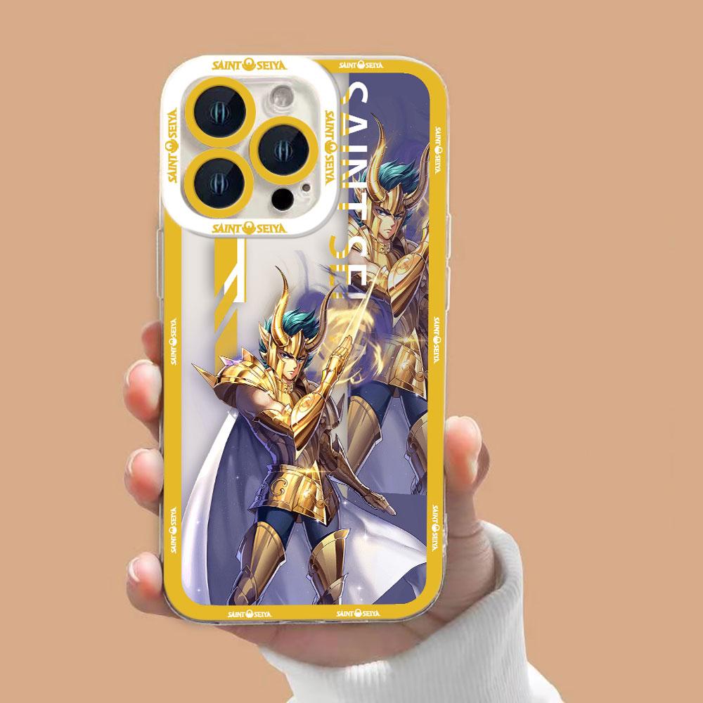 Anime S-Saint S-Seiya Clear Phone Case For Samsung Galaxy S26 S25 S24 S23 S22 S21 S20 FE PLUS ULTRA EDGE Silicone Case Shell