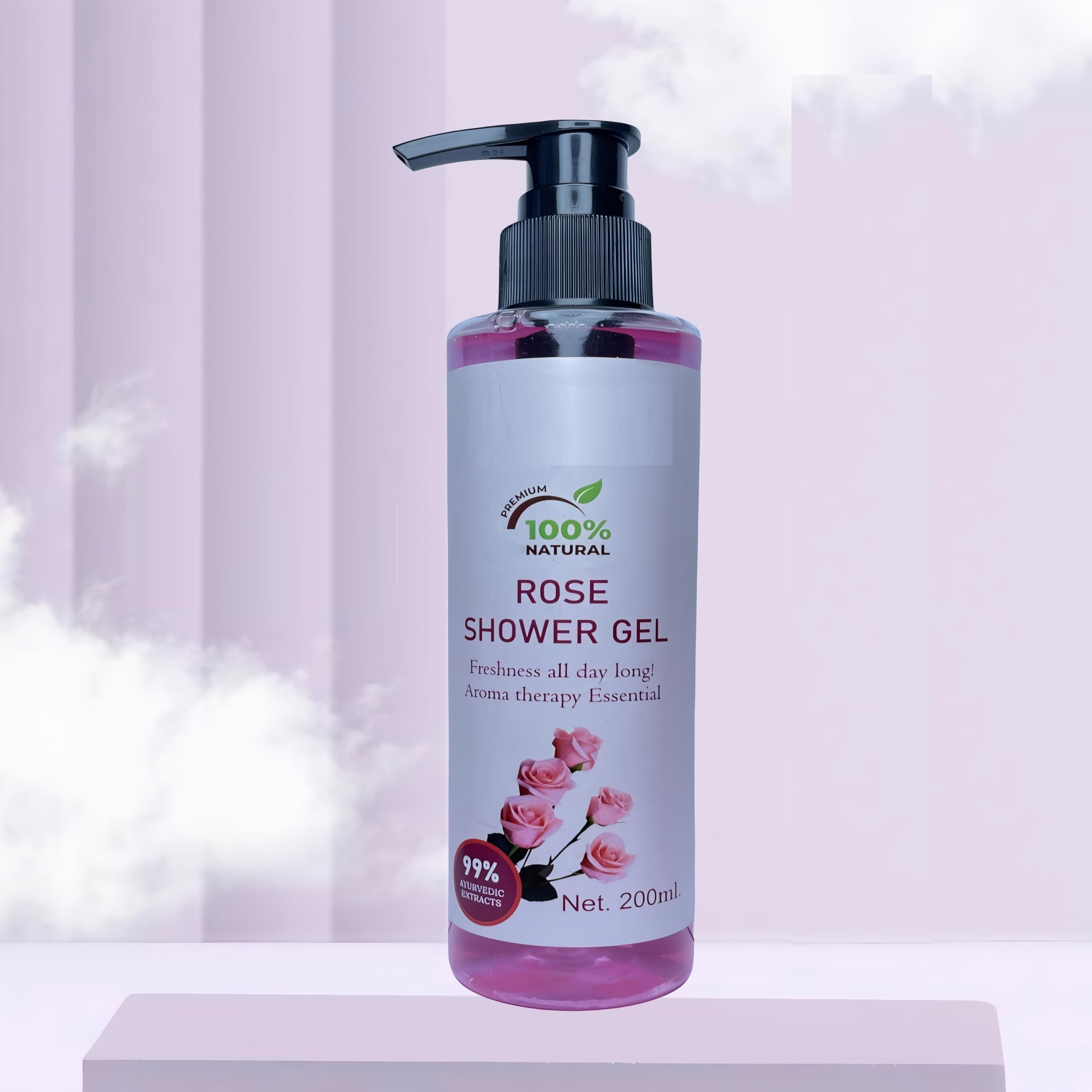 Glamezone Гель для душа с ароматом розы