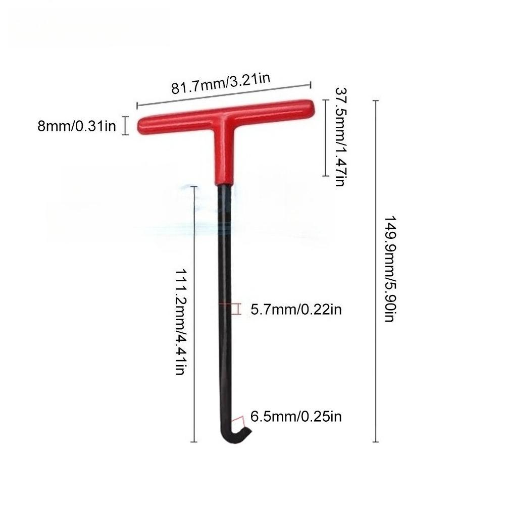 Universal Motorcycle Exhaust Spring Hook T-Shaped Handle Pipe Puller Installer Removal Repair Tool for Bike Maintenance