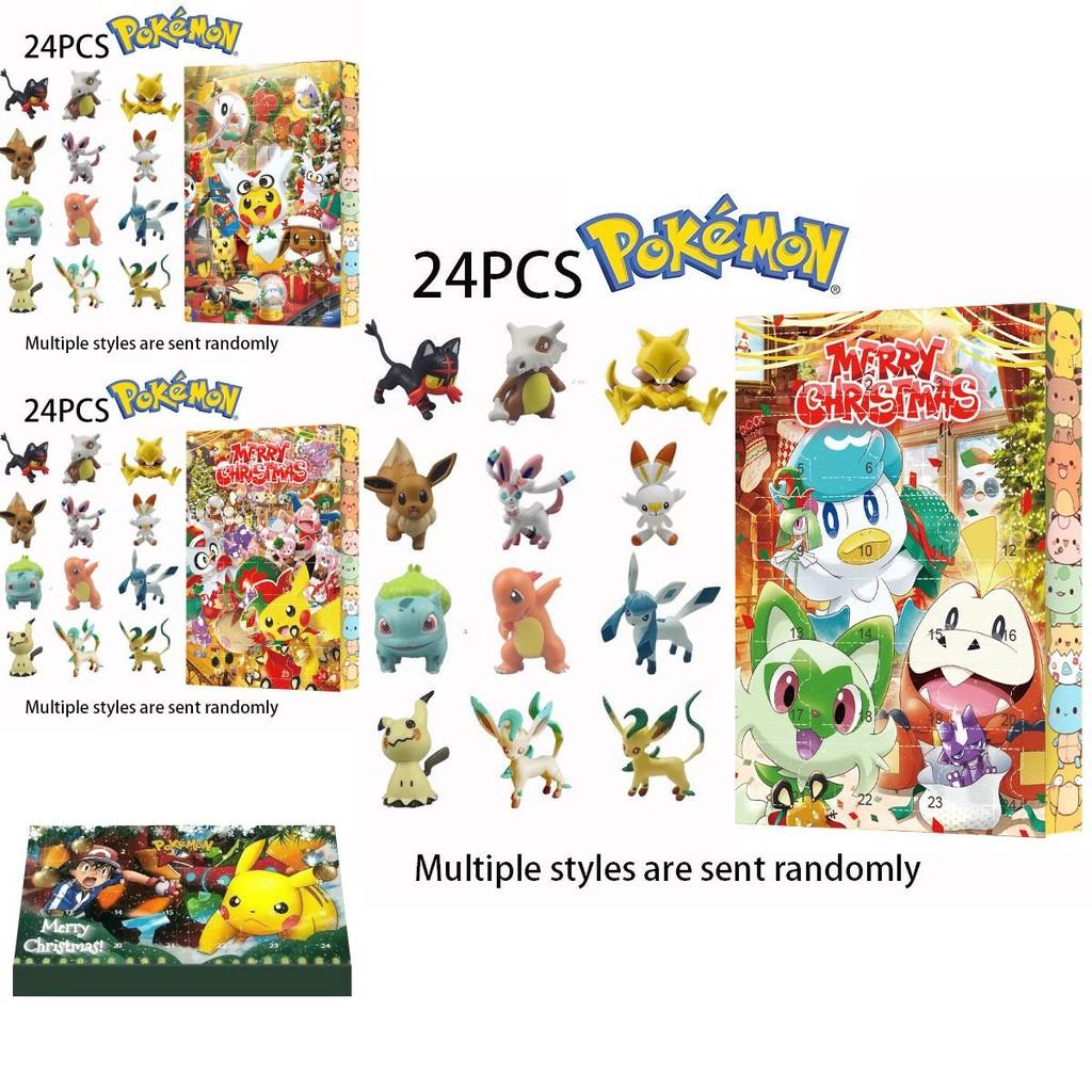 Enchanting Pokmon Christmas Advent Calendar Box With 24 Unique Blind Box Toys