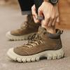Men's Hiking Boots Waterproof Snow Boots Leather Sneakers Male Outdoor Sports Shoes Size 39-45